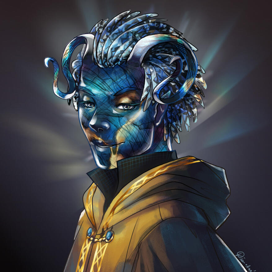 Labradorite Tiefling Labradorite Tiefling