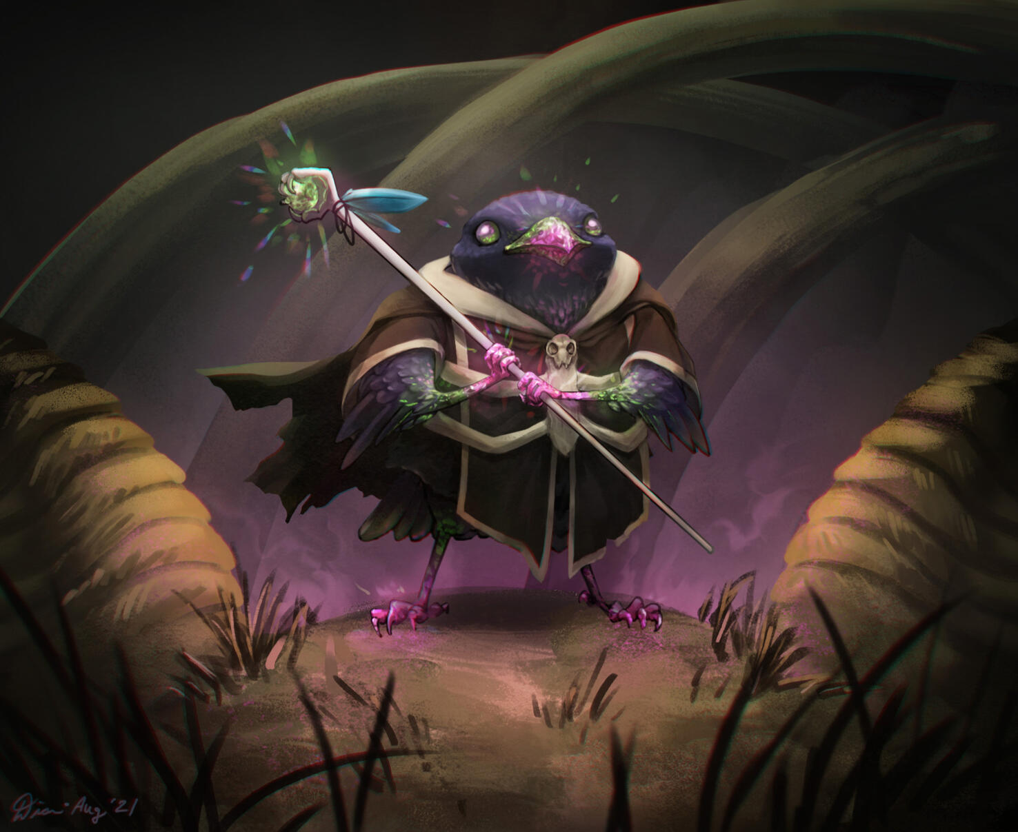 Watermelon Toumaline Earth Genasi Kenki Necromancer