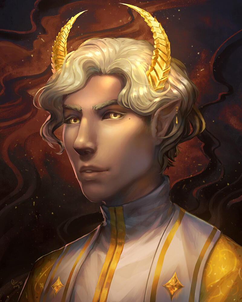 Golden Tiefling