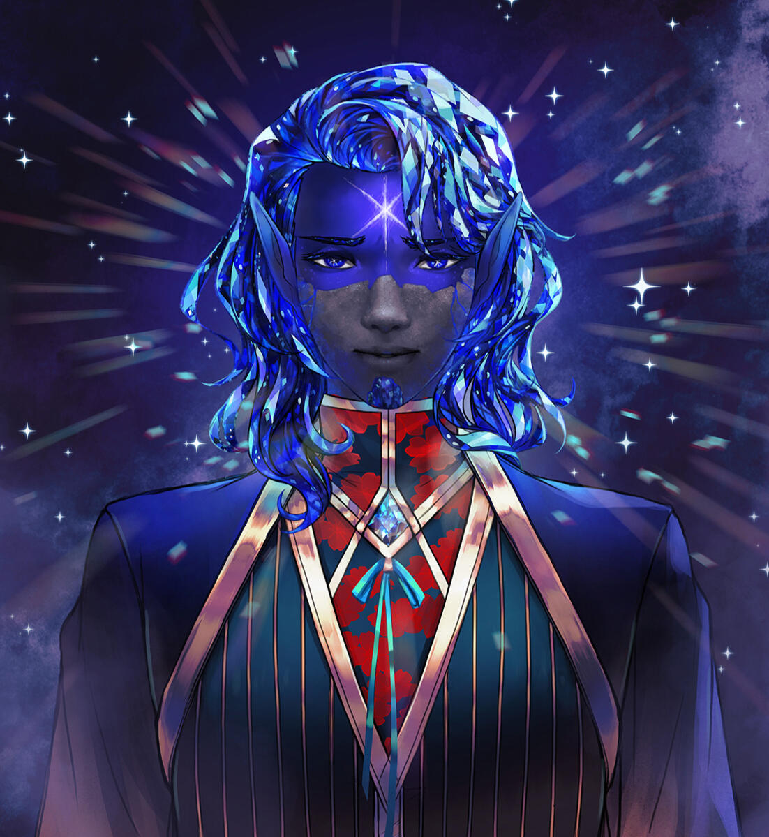 Sapphire earth genasi